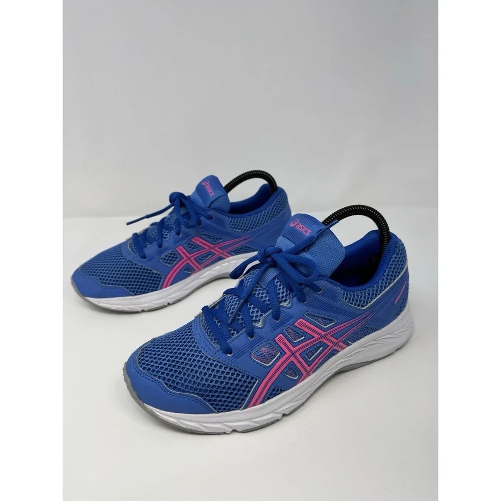Asics Shoes Gel-Contend 5 Casual Running Blue/Pink 1014A049 Womens Size‎ 6